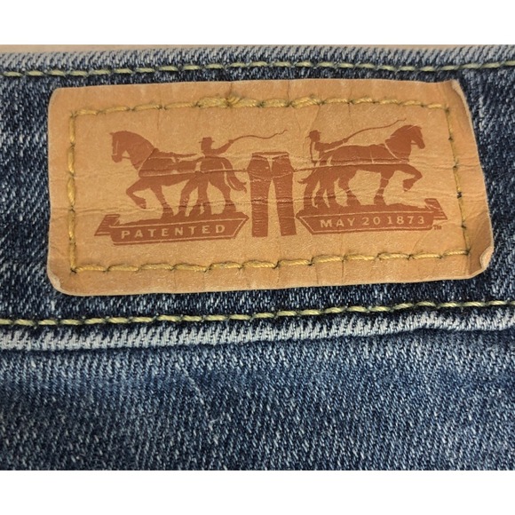 Levis 580 Straight Leg Jeans Womens 20W M Medium Wash Blue Mid Rise Denim 35x32 - Picture 10 of 10